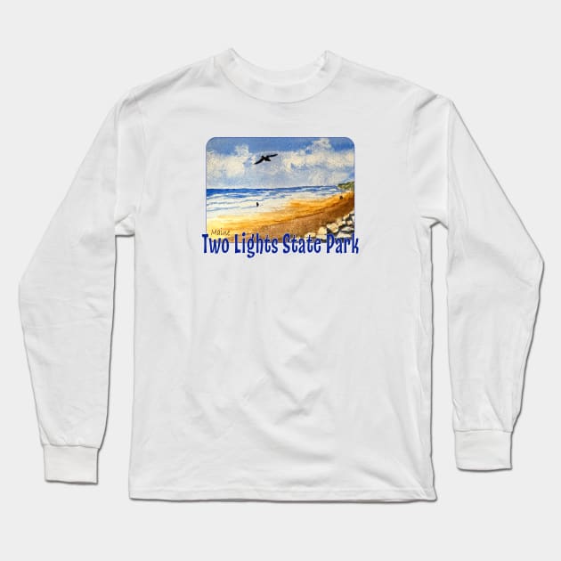 Two Lights State Park, Maine Long Sleeve T-Shirt by MMcBuck